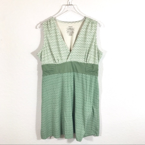 Patagonia Dresses & Skirts - Green Organic Cotton Athleisure Resort Beach Dress